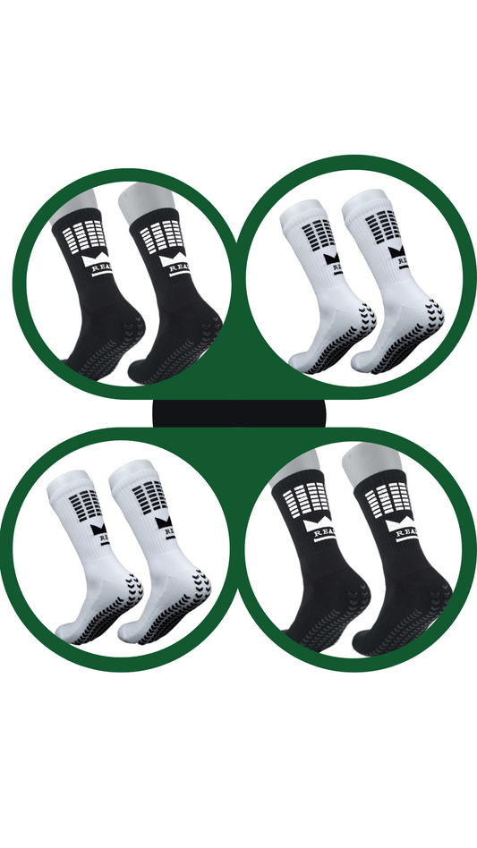 Real Socks Edition I (Pack 4) 2 BLANCOS 2 NEGROS